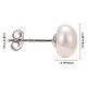 Pearl Ball Stud Earrings UK-EJEW-Q701-01B-2
