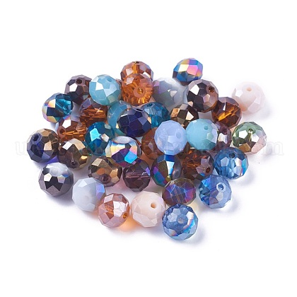 Electroplate Glass Beads UK-EGLA-MSMC001-02-1