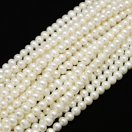Grade AAA Natural Cultured Freshwater Pearl Beads Strands UK-X-PEAR-L001-C-13-1