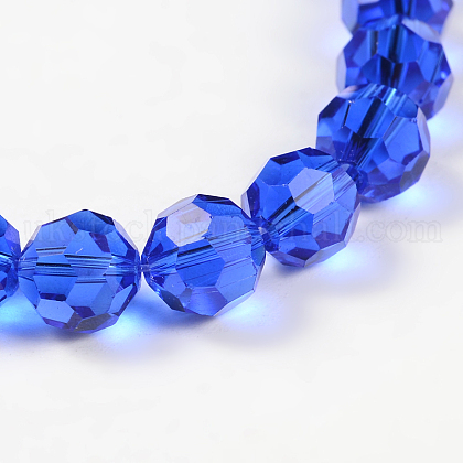Imitation Austrian Crystal Glass Beads Strands UK-G-PH0008-10-8mm-K-1