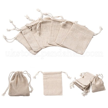 Cotton Packing Pouches Drawstring Bags UK-ABAG-R011-8x10-1