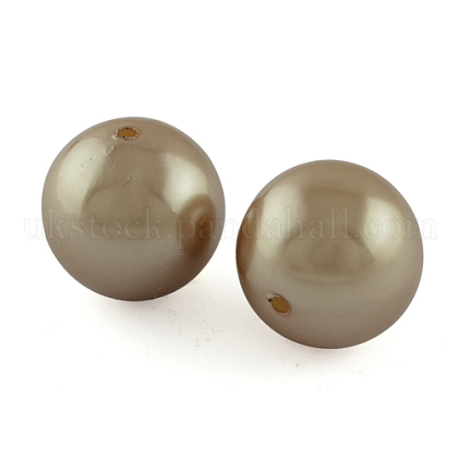 Imitated Pearl Acrylic Beads UK-PACR-26D-17-1