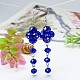 Fashion Faceted Glass Cluster Earrings UK-EJEW-JE00426-07-K-1
