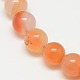 Natural Carnelian Beads Strands UK-G-N0006-8mm-17-6