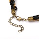 Antique Golden Plated Alloy Rhinestone Resin Pendant Necklaces UK-NJEW-JL003-05-5