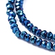 Electroplate Glass Beads Strands UK-EGLA-F149-FP-05-3