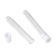 Clear Tube Plastic Bead Containers with Lid UK-C065Y-3