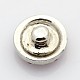 Flat Round Antique Silver Zinc Alloy Grade A Rhinestone Jewelry Snap Buttons UK-SNAP-O020-11E-NR-K-2