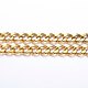 Vacuum Plating 304 Stainless Steel Cuban Link Chains UK-CHS-H020-06G-1