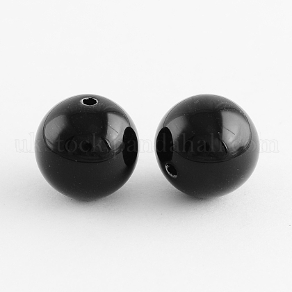 Chunky Bubblegum Round Acrylic Beads UK-SACR-S044-20-1