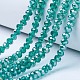 Electroplate Glass Beads Strands UK-EGLA-A034-T8mm-B04-1