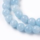 Dyed Natural White Jade Beads Strands UK-G-P407-01-3