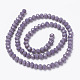 Opaque Solid Color Glass Beads Strands UK-EGLA-A034-P6mm-D11-2