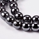 Non-Magnetic Synthetic Hematite Beads Strands UK-G-H1624-8mm-1-3