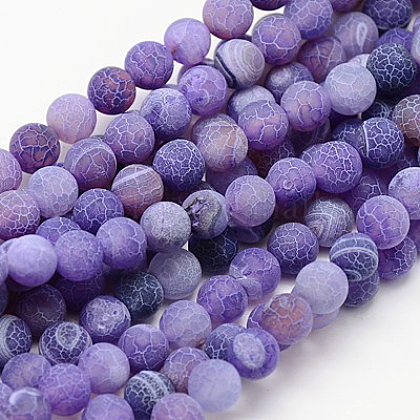 Natural Weathered Agate Beads Strands UK-G-G589-6mm-06-1