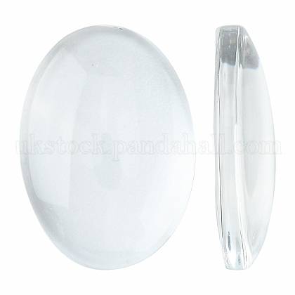 Transparent Oval Glass Cabochons UK-X-GGLA-R022-18x13-1