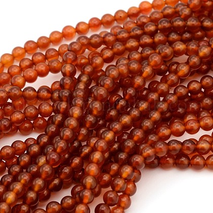 Natural Carnelian Beads Strands UK-GSR6mmC060-1-K-1