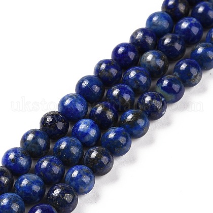 Natural Lapis Lazuli Bead Strands UK-G-G953-03-6mm-1