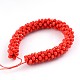 Faceted Rondelle Glass Beaded Jewelry Making for Bracelets UK-BJEW-L517-A07-2
