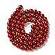 Eco-Friendly Dyed Glass Pearl Round Bead Strands UK-HY-A002-6mm-M-3