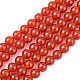 Natural Carnelian Beads Strands UK-X-G-C076-8mm-2A-1