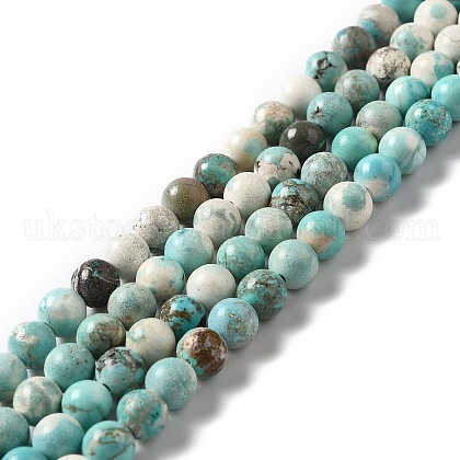 Natural Magnesite Beads Strands UK-G-L555-02B-02-1