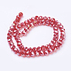 Electroplate Glass Beads Strands UK-X-GR8MMY-47AB-3