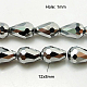Electroplate Glass Beads Strands UK-EGLA-D017-12x8mm-5-K-1