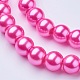 Glass Pearl Beads Strands UK-HY-8D-B54-2