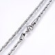 304 Stainless Steel Rope Chain Necklaces UK-NJEW-F226-03P-06-2