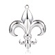Fleur-de-lis Tibetan Style Alloy Big Pendants&nbsp;UK-PALLOY-J154-22P-AAA-1