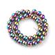 Electroplate Glass Beads Strands UK-EGLA-R047-6mm-02-2