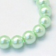Baking Painted Pearlized Glass Pearl Round Bead Strands UK-HY-Q330-8mm-04-2