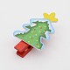Mixed Christmas Theme DIY Wooden Craft Clips UK-AJEW-X0004-K-2