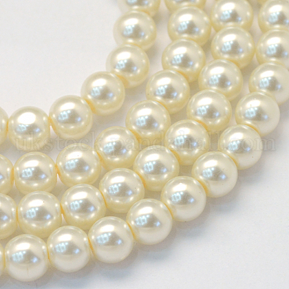 Baking Painted Glass Pearl Bead Strands UK-X-HY-Q003-3mm-02-1