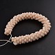 Faceted Rondelle Glass Beaded Jewelry Making for Bracelets UK-BJEW-L517-A12-2