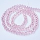 Electroplate Glass Beads Strands UK-EGLA-A034-T8mm-B12-2