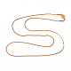 304 Stainless Steel Snake Chain Necklaces UK-X-NJEW-F196-14G-2
