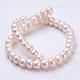 Natural Cultured Freshwater Pearl Beads Strands UK-PEAR-P002-03-2