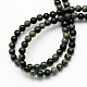 Natural Green Jasper Beads Strands UK-G-S189-01-K-2