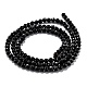 Natural Black Tourmaline Beads Strands UK-G-H266-11A-3