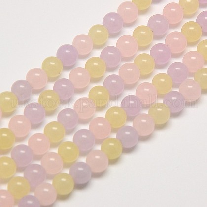 Natural Malaysia Jade Beads Strands UK-G-M098-10mm-01-K-1