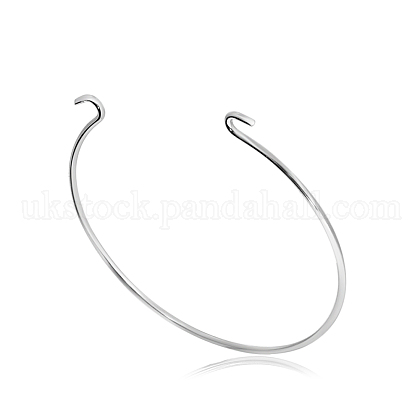 316 Stainless Steel Cuff Bangle Making UK-STAS-S045-84A-1
