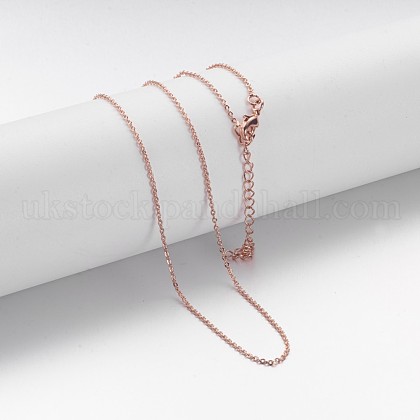 Brass Chain Necklaces UK-X-MAK-F013-06RG-1