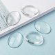 Transparent Oval Glass Cabochons UK-X-GGLA-R022-40x30-8