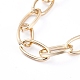 Unisex Aluminium Paperclip Chain Bracelets UK-BJEW-JB05071-2