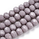 Opaque Solid Color Glass Beads Strands UK-GLAA-L026-6mm-01-01-1