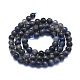 Natural Iolite Beads Strands UK-G-E561-16-6mm-2