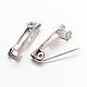 Platinum Iron Pin Backs Brooch Safety Pin Findings UK-X-IFIN-S276-2