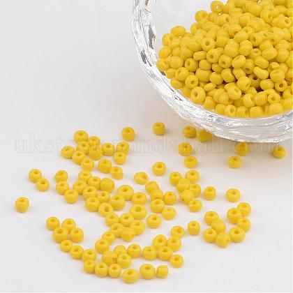 8/0 Opaque Colours Round Glass Seed Beads UK-X-SEED-A010-3mm-42-1